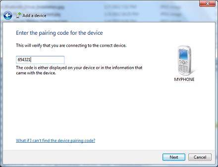 Accepting Bluetooth Connection Request on Windows 7