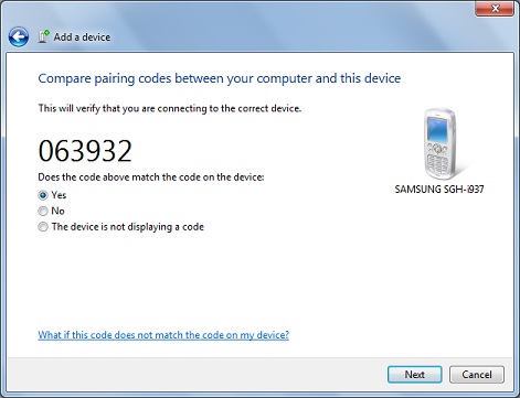 Bluetooth Accept Pairing from Windows Phone