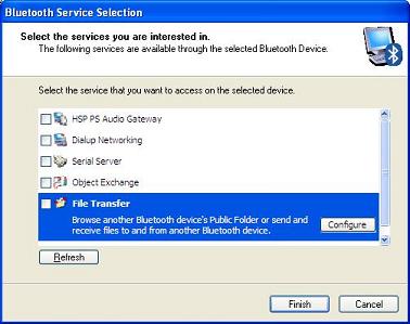 Bluetooth Security Setup - Remote Services