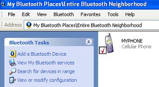 Bluetooth Security Setup - Device Connected