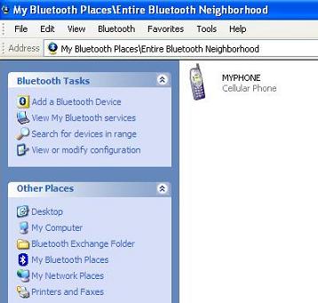 My Bluetooth Places - Entire Bluetooth Neighborhood
