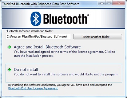 ThinkPad Bluetooth Driver Installation