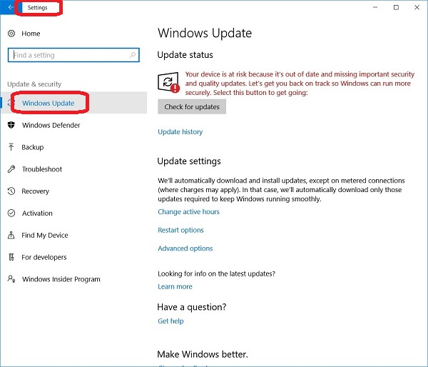 Windows 10 - Windows Update