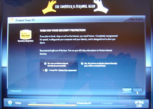 HP Computer Registration - 60-Day Norton Tool