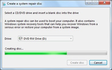 Creating System Repair Disc